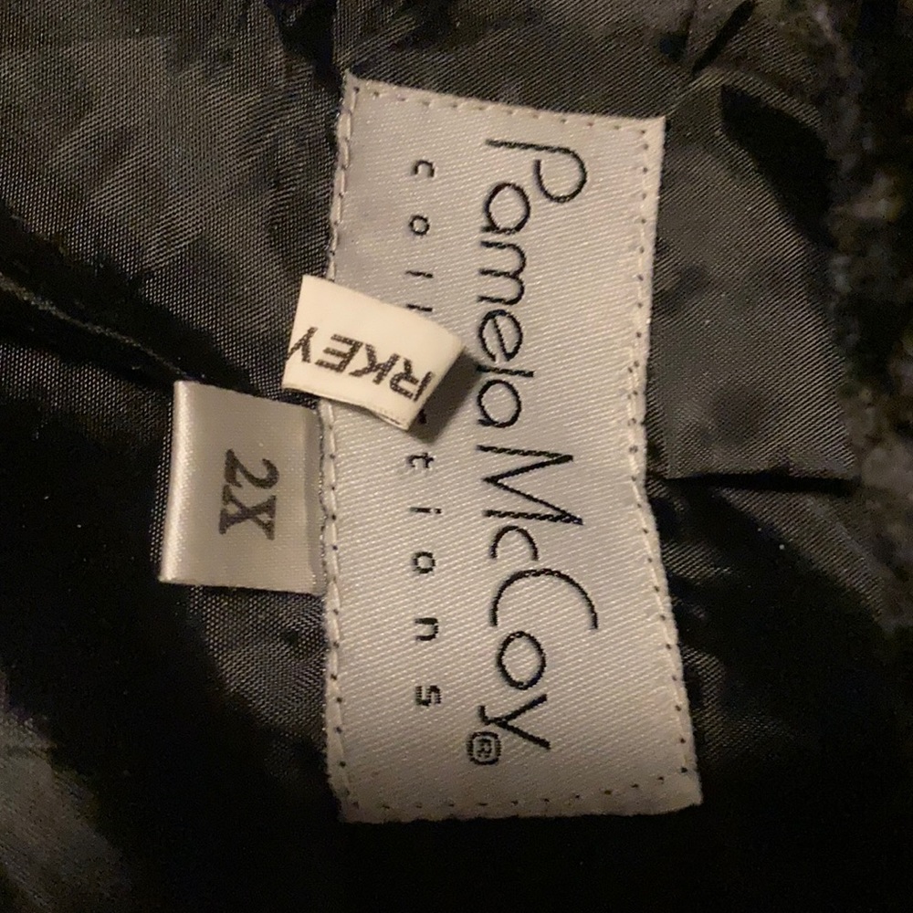 Pamela McCoy Collection Heavy Black Coat